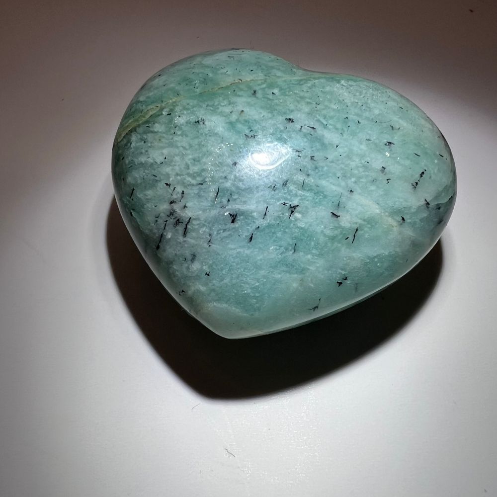 Amazonite‎ Heart Carving - Picture 3 of 10